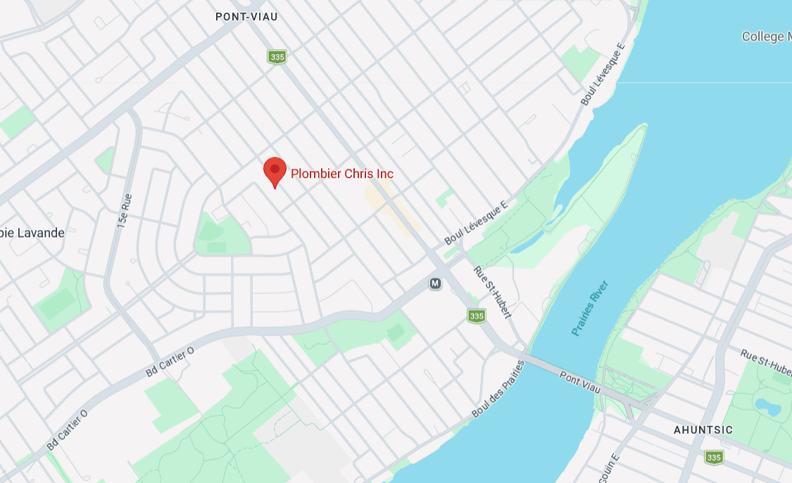 Map to Plombier Chris Inc.